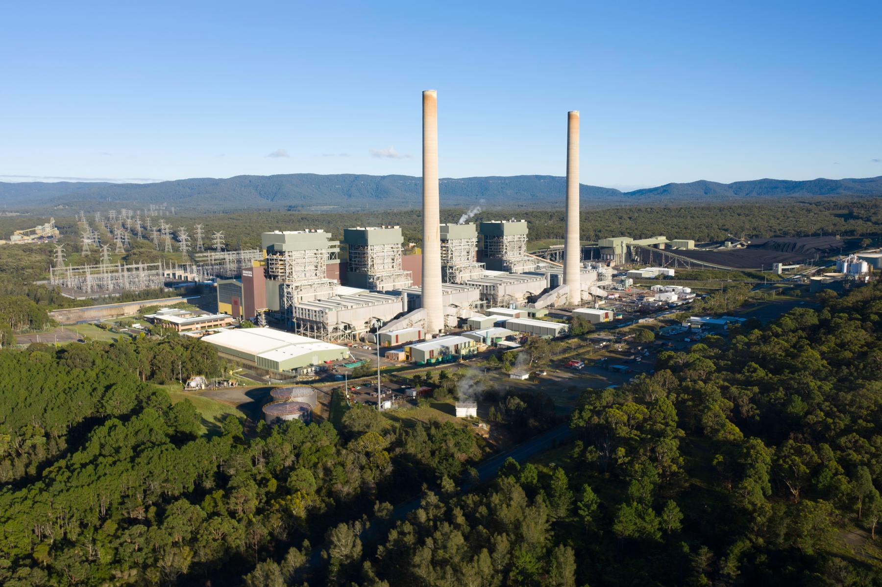 Ariel shot of Eraring Power Station