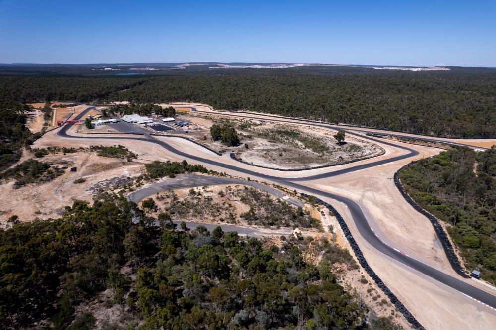 Aerial shot of the Collie Motorplex