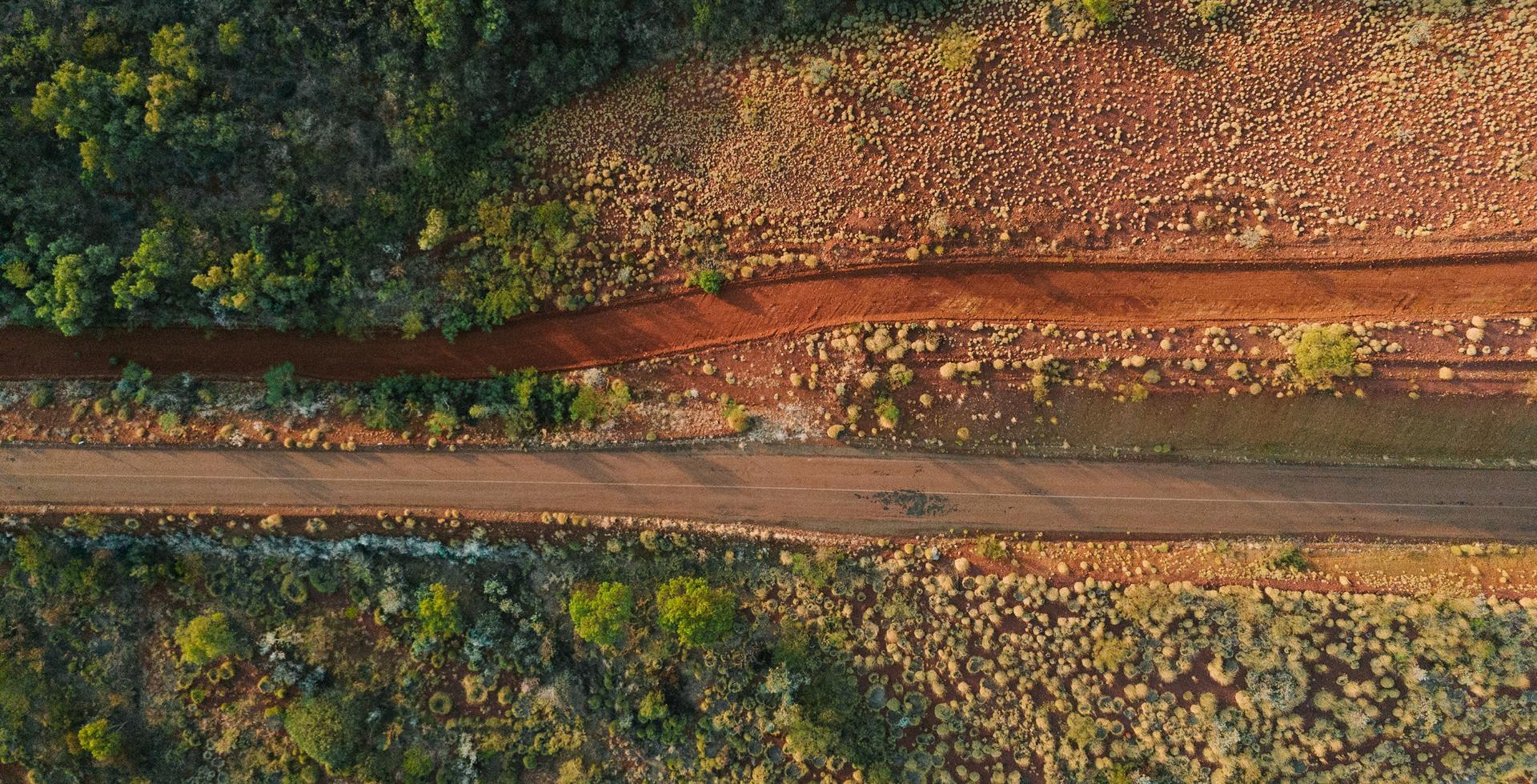 Dirt road through the Pilbara region, WA